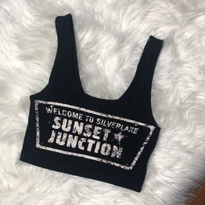 Black crop top